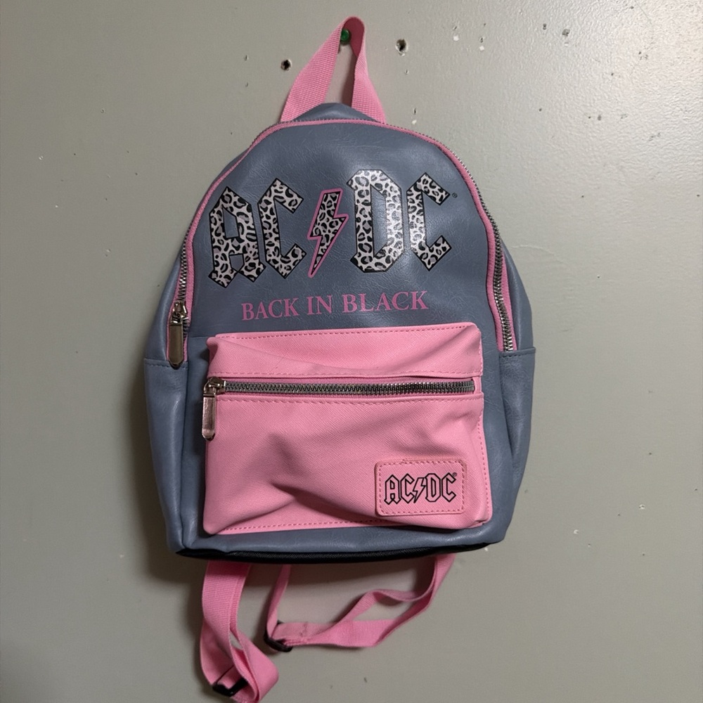 AC/DC mini  Backpack in Pink and Blue